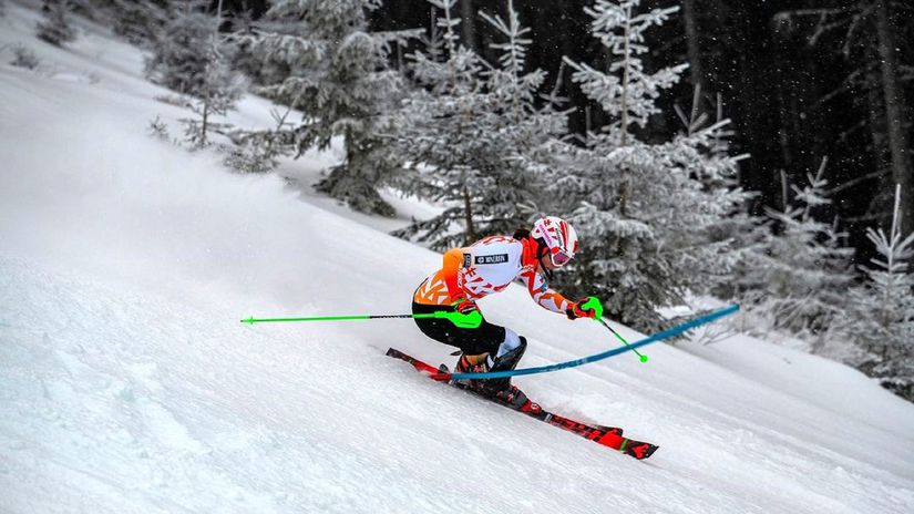 Petra Vlhová počas tréningu na domácom kopci.