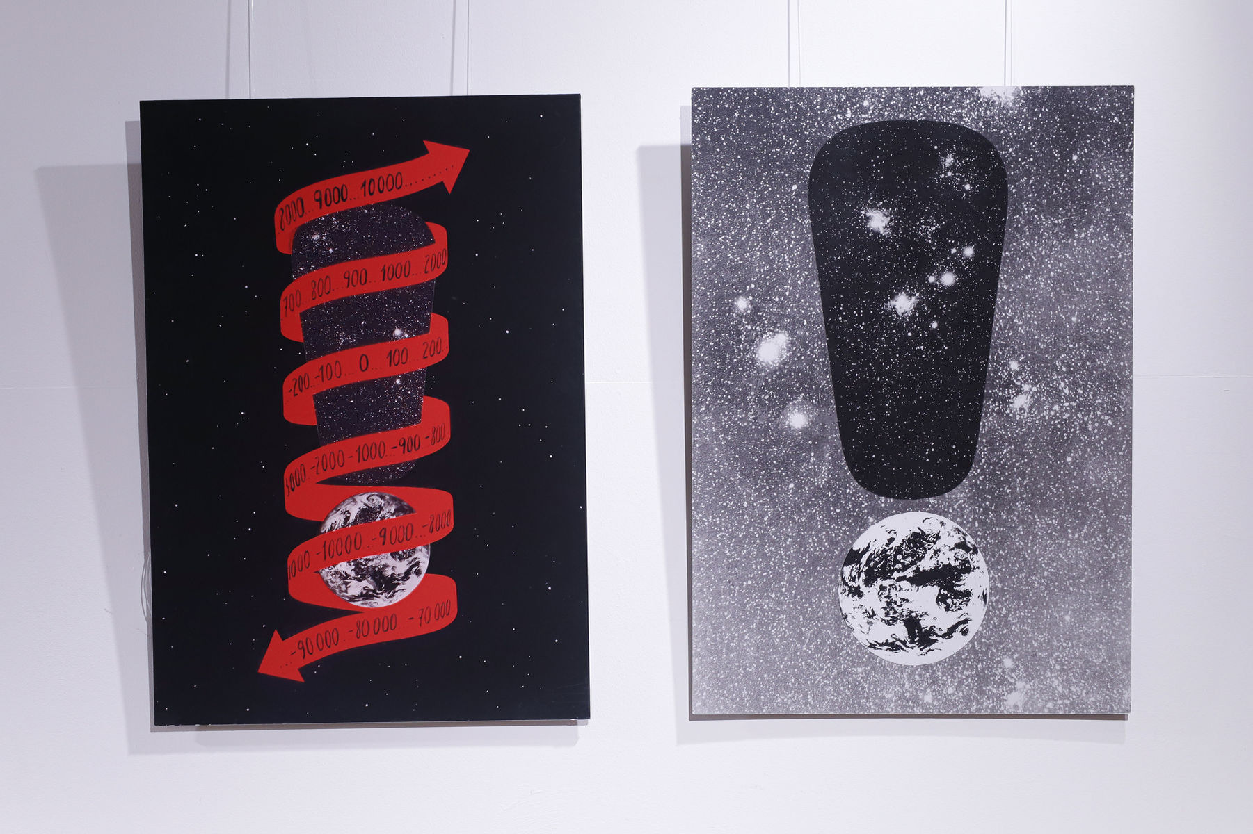 Rudolf Sikora: Z cyklu Výkričník, 1974 (2018) a...