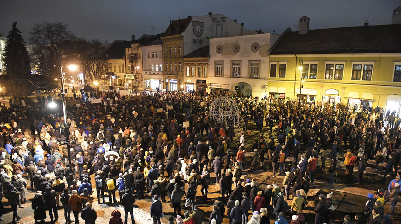 SR Košice opozícia protest ÚŠP KEX