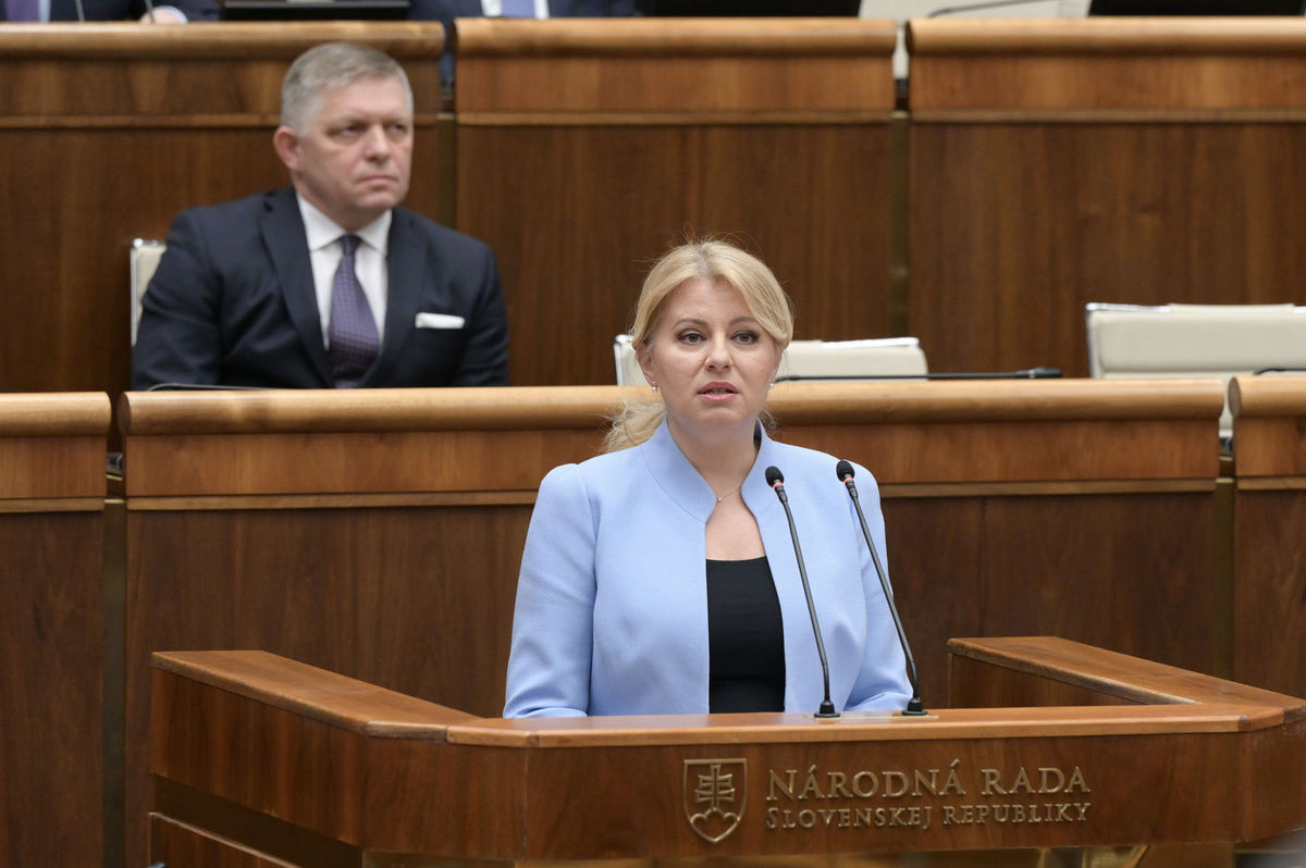 Na snímke prezidentka SR Zuzana Čaputová počas...