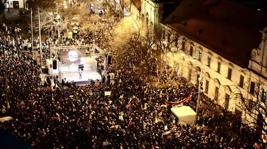 Protivládny protest v Bratislave 25. januára 2024