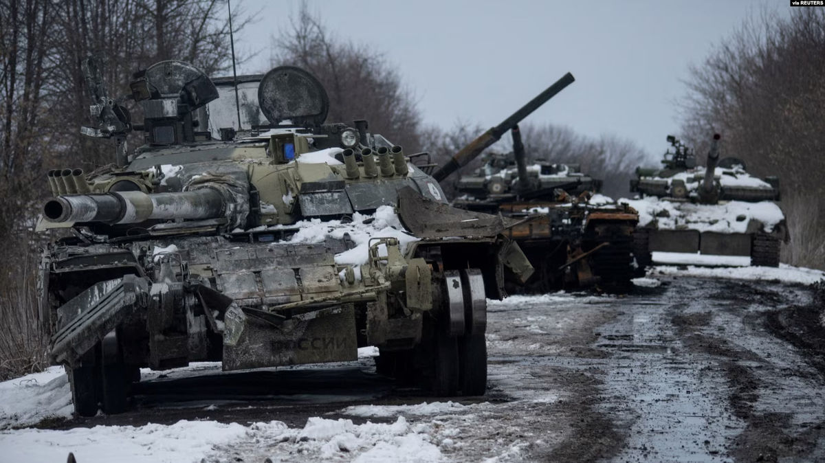 ruské tanky šrot