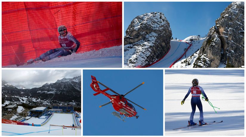 Zjazd Svetového pohára v Cortine d'Ampezzo...