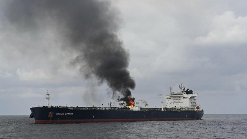 Adenský záliv USA Jemen húsíovia strela tanker