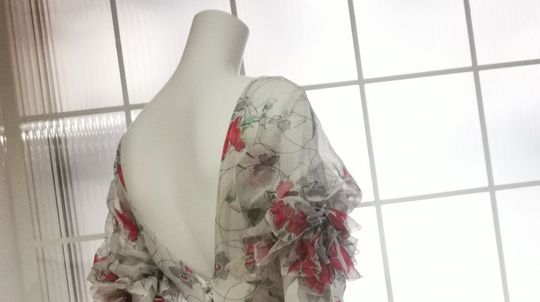 Záber na jeden z modelov výstavy Gabrielle...