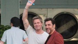 Brad Pitt a jeho filmový kolega Javier Bardem