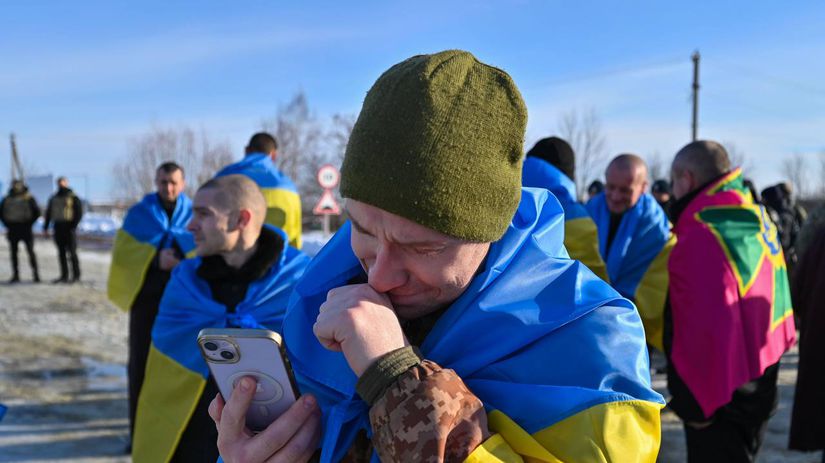 Ukrajina zajatci POW oslobodenie