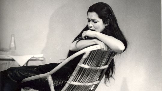 Zuzana Kocúriková v hre Rozlúčka v júni, 1971