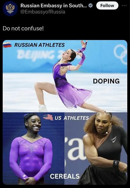 Zmazaný príspevok ruskej ambasády.