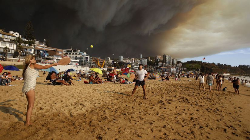 Čile požiare núdzový stav
