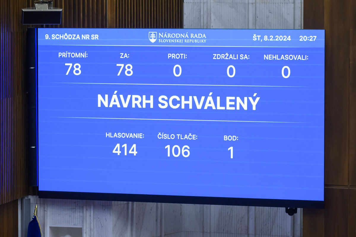 Poslanci Národnej rady schválili novele...