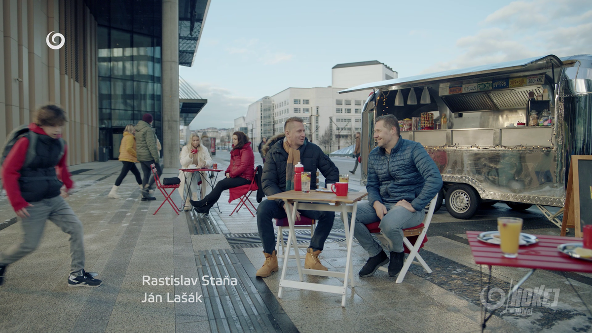 Hokejisti Rastislav Staňa a Ján Lašák.