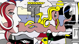 Roy Lichtenstein, Postavy v krajine, 1977