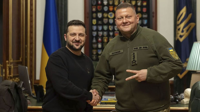 Ukrajinský prezident Volodymyr Zelenskyj s...