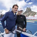Lindsey Vonnová a Roger Federer