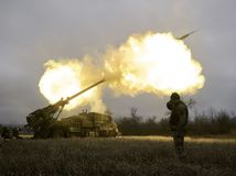 Rusko, vojna na Ukrajine, CAESAR, húfnica, streľba