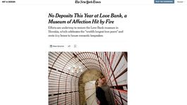 Banka lásky, Banská Štiavnica, New York Times