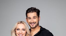 herec Jakub Jablonský a jeho tanečná partnerka Eliška Lenčešová