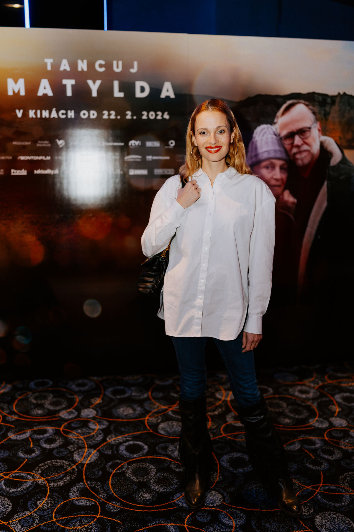 Herečka Lívia Bielovič na premiére filmu Tancuj...