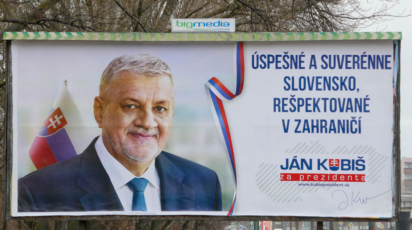 Predvolebný bilbord Jána Kubiša.