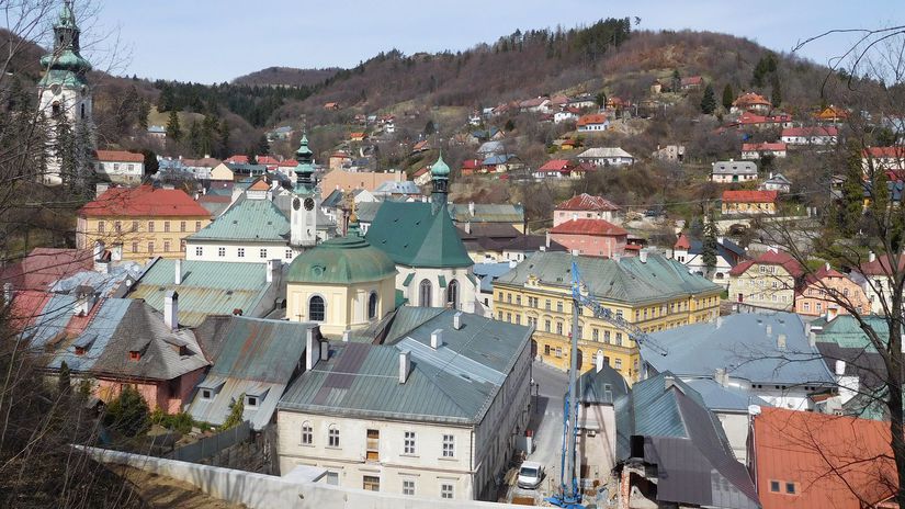 Pohľad na historické banské mesto.