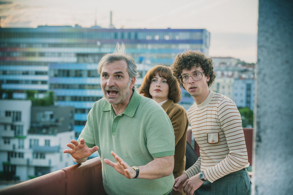 Jiří Macháček (vľavo), Anna Fialová a Jan Cina...