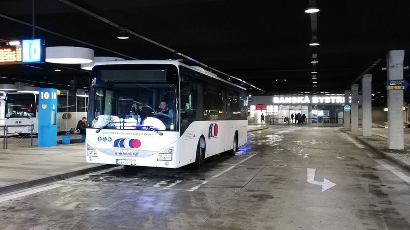 Autobusová stanica v Banskej Bystrici.