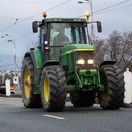 ČR Praha poľnohospodári protest traktory blokáda