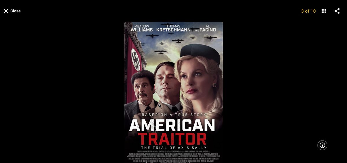 Plagát k filmu s názvom Americká zradkyňa,...