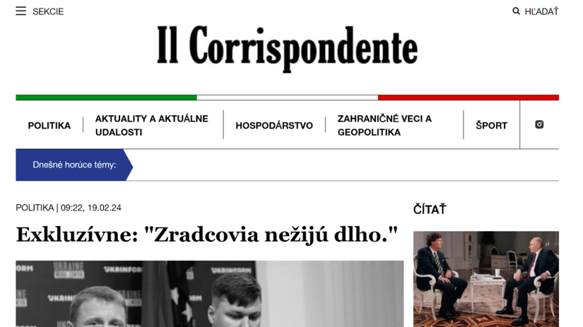 Ruský propagandistický pamfet vychádzajúci v...