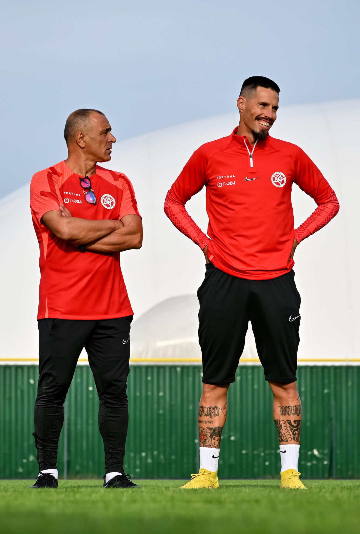 Francesco Calzona a Marek Hamšík.
