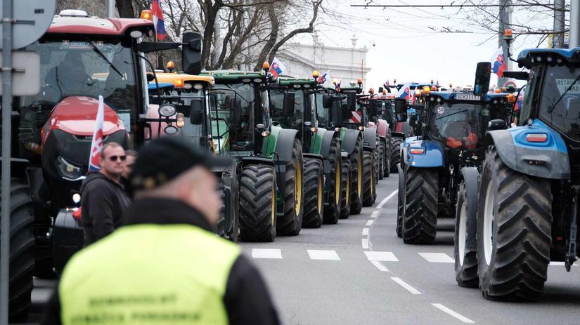 protest farmárov