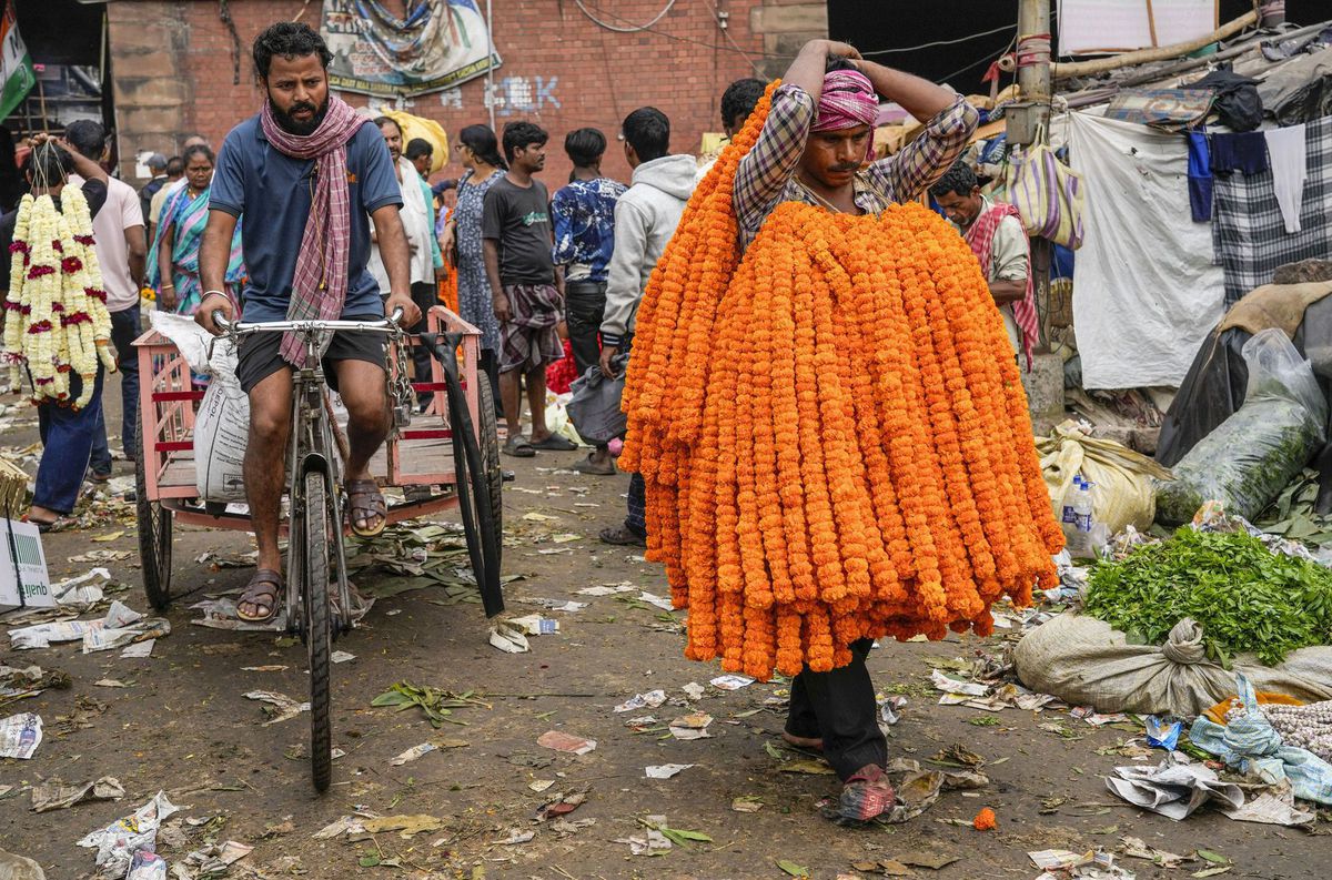 India, nechtíkové girlandy
