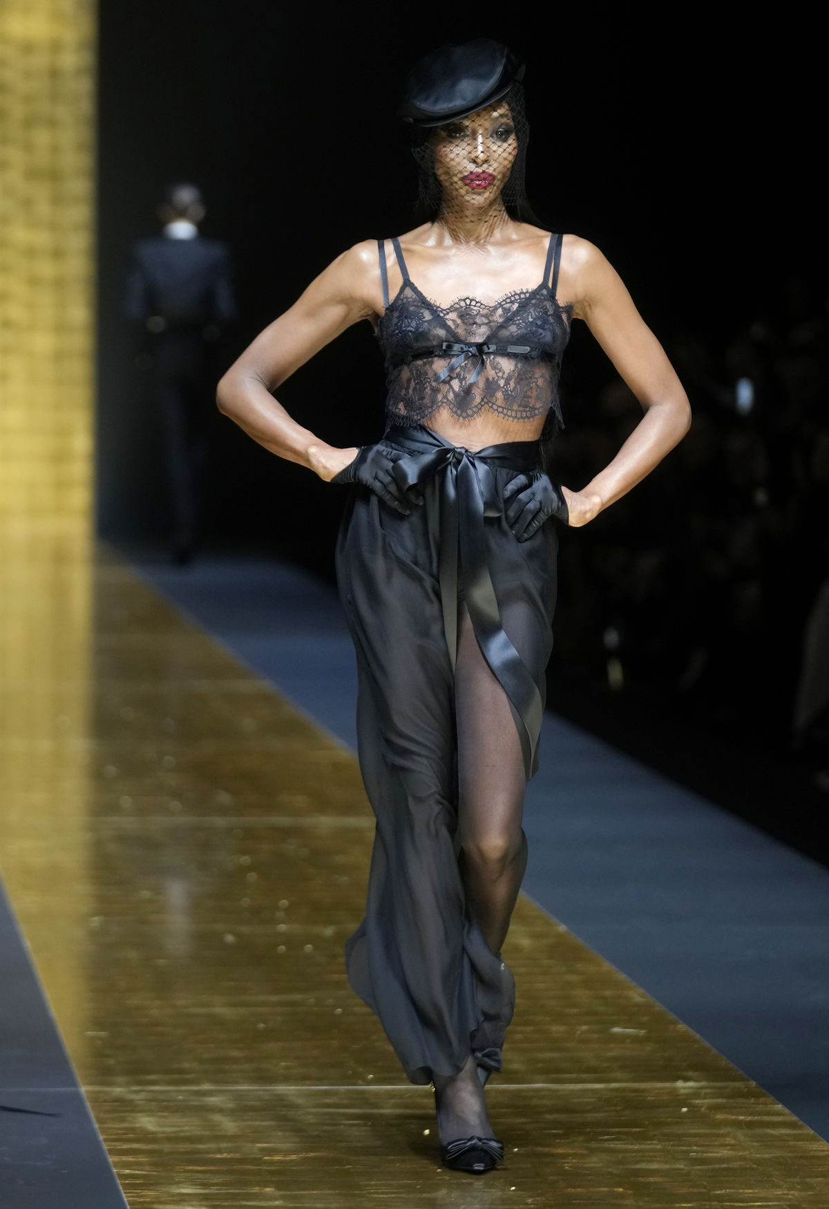 Naomi Campbell ako hviezda prehliadky Dolce...