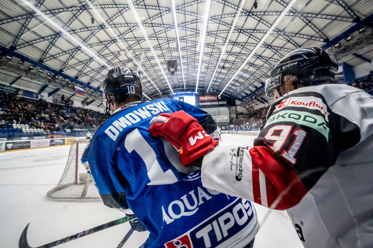 Ryan Dmowski v zápase proti Banskej Bystrici.