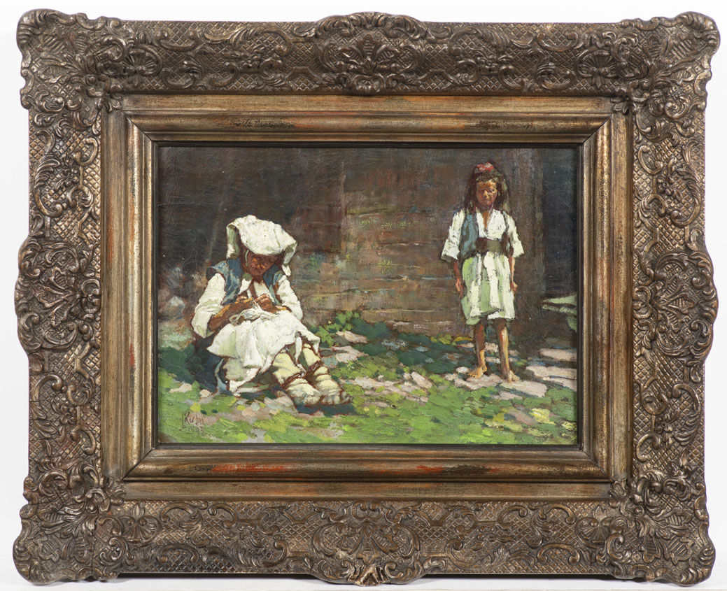 Katolická Bosňačka s děckom. 1895, Olej na...