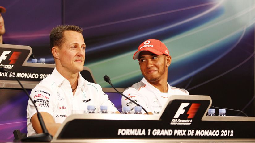Michael Schumacher, Lewis Hamilton, f1, formula