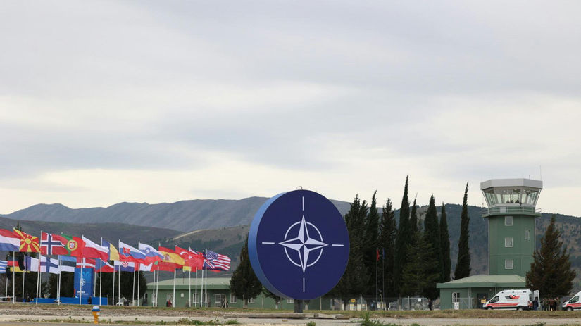 Kucova airbase NATO sign