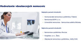 hodnotenie nemocníc, rebríček nemocníc, Dôvera