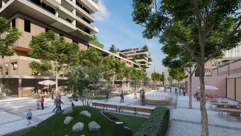 Vizualizácia víťazného projektu Nové centrum...