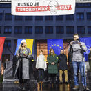 Bratislava protivládny protest Zastavme Súmrak