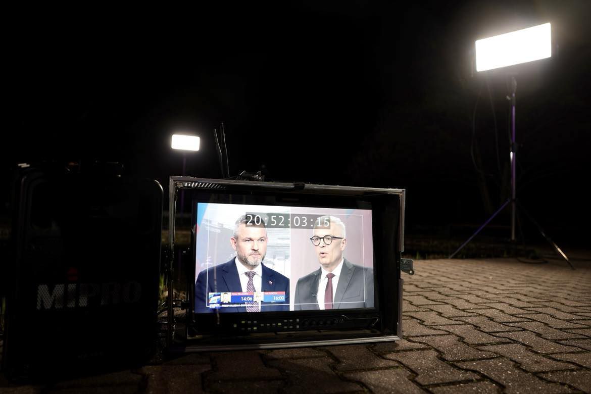 Debata Pellegriniho a Korčoka.