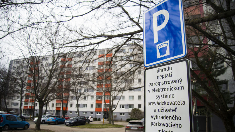 SR Bratislava Petržalka rezidenčné parkovanie BAX