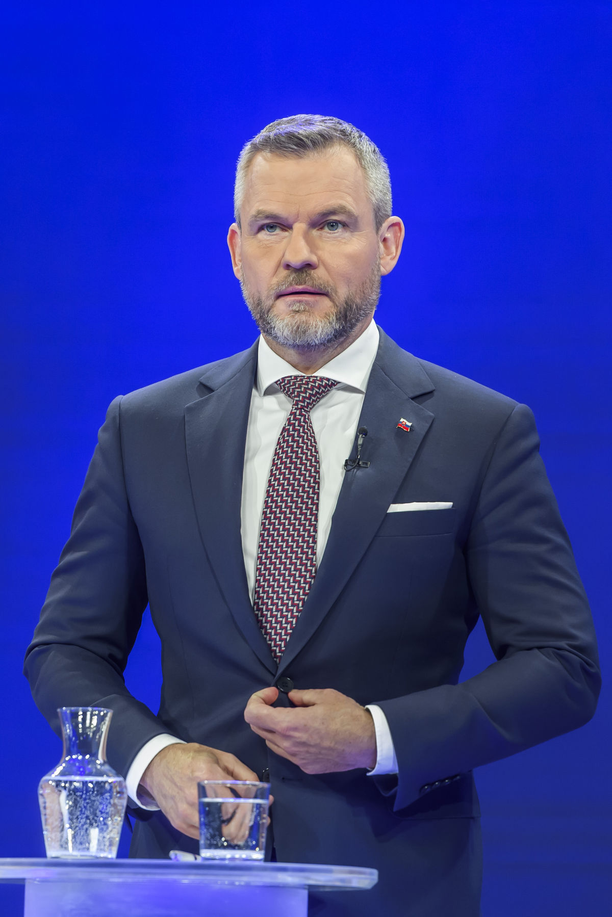 Na snímke kandidát na prezidenta SR Peter...