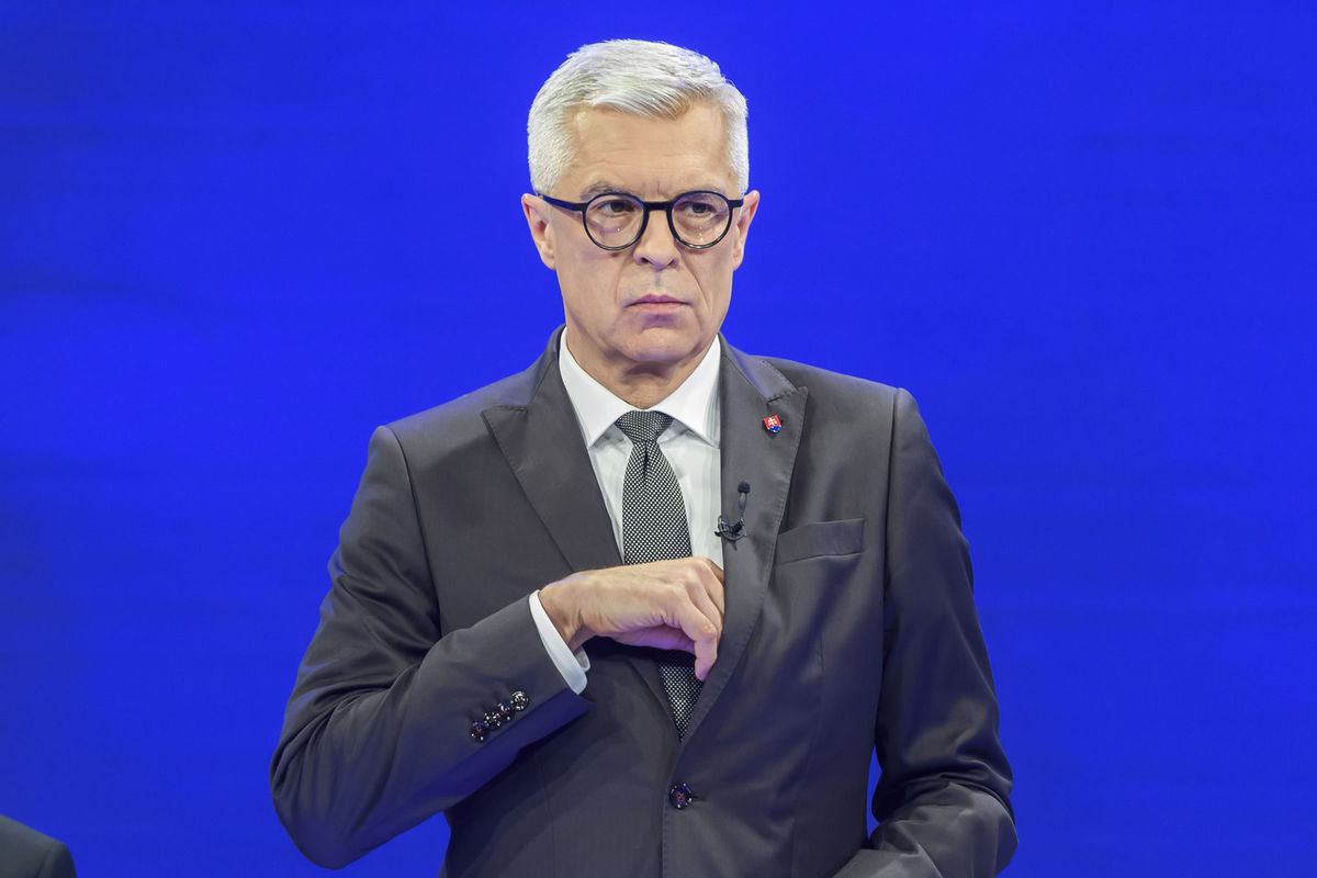Na snímke kandidát na prezidenta SR Ivan Korčok...