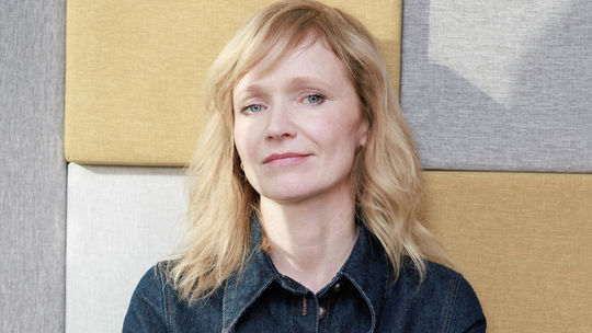 Herečka Anna Geislerová na návšteve v redakcii...