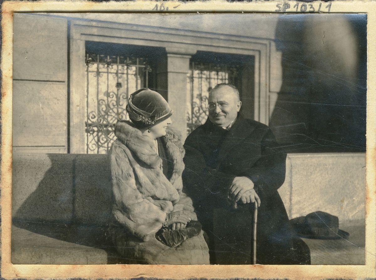 Pavlů s manželkou Feďou v roku 1935.