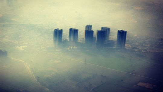 Dillí, smog, znečistenie, vzduch, ovzdušie, India,