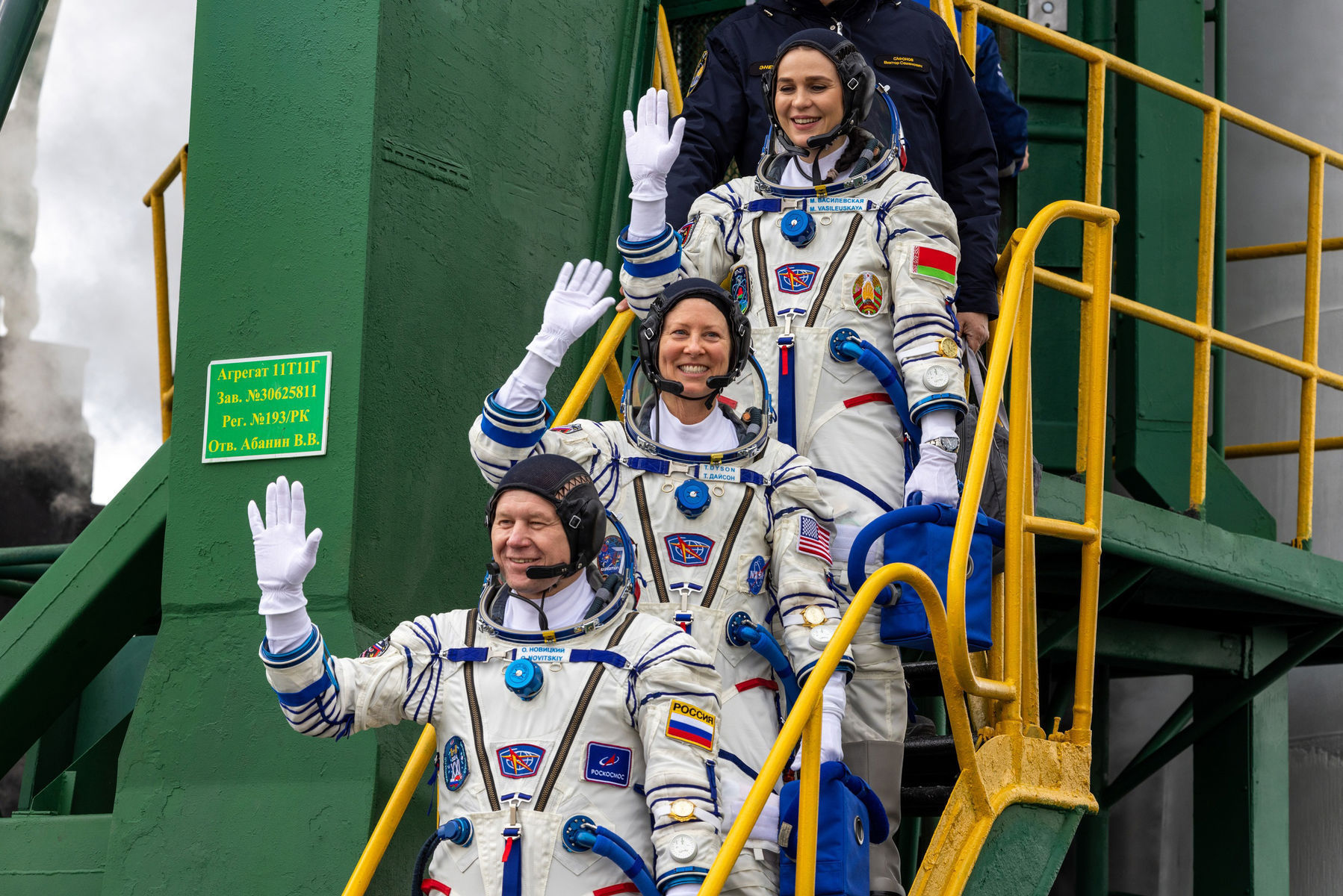 ISS, astronauti, Novickin, Dysonová, Vasilevskaja