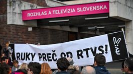 SR Bratislava RTVS protestný pochod BAX